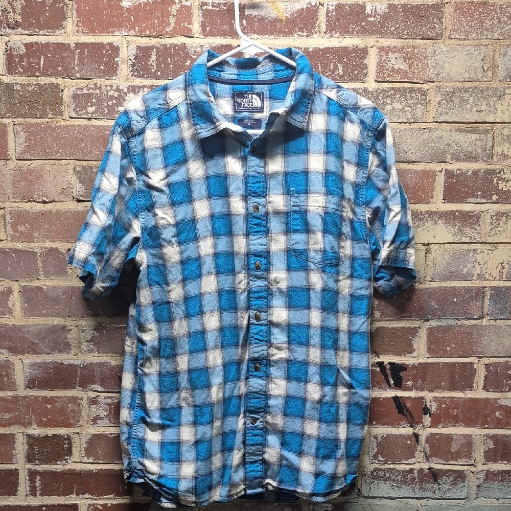 The North Face men's button down medium shirt Blue
